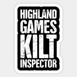 Kilt - Highland Games Scotland Renaissance Sticker